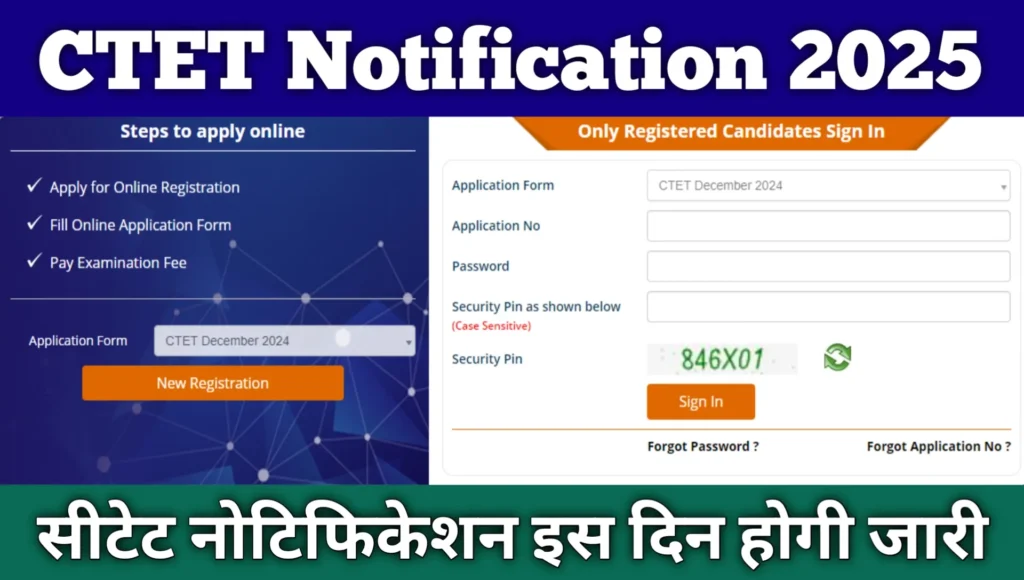 CTET Notification 2025 in Hindi